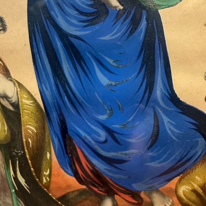 Antique 19th c. Sistine Madonna by Raphael Framed Lithograph German