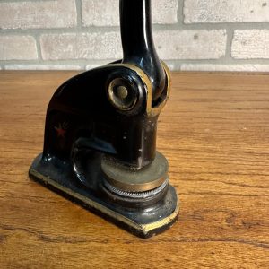 Antique Cast Iron Notary Stamp Seal -Capitol Furniture & Rug Madison Wis