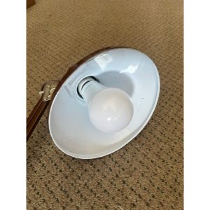 Vintage Mid Century Adjustable Drafting Lamp Portable C-Clamp Work Station Light