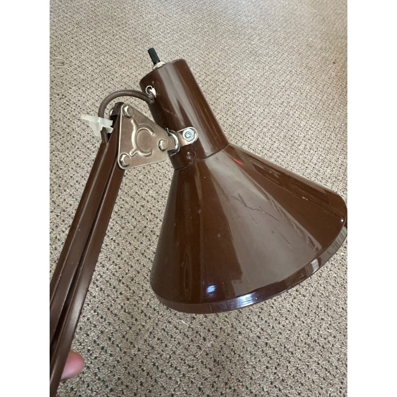 Vintage Mid Century Adjustable Drafting Lamp Portable C-Clamp Work Station Light