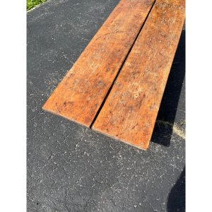 Antique Primitive Wooden Wide Bench Plant Stand Worn