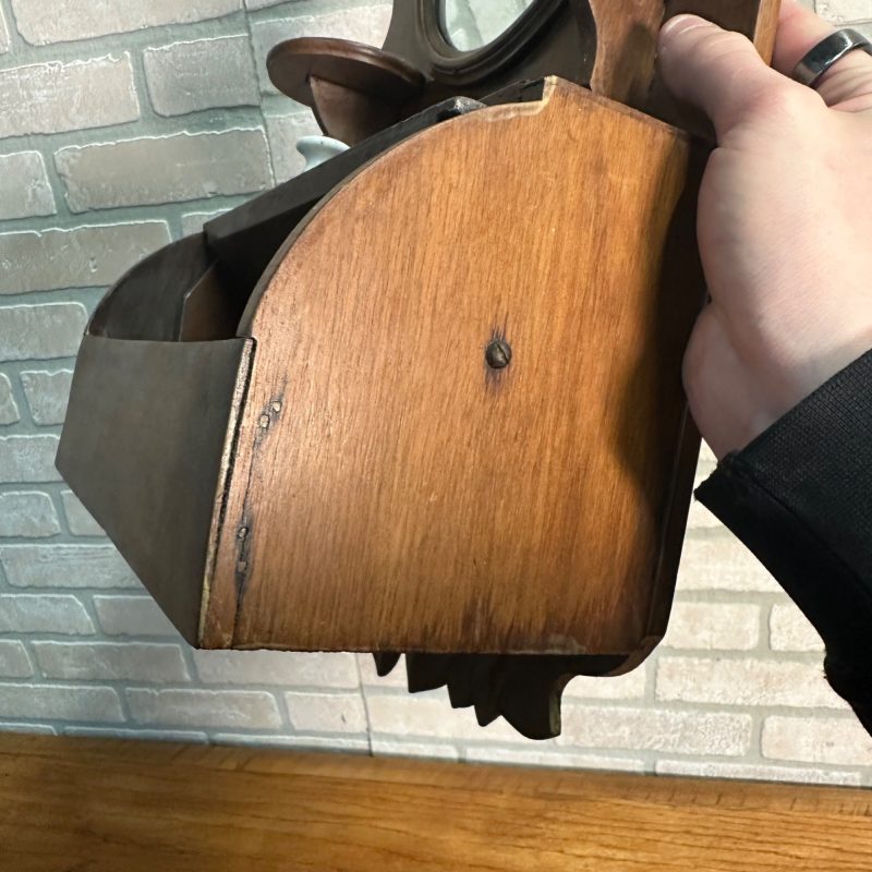 O3eF9lon_10.jpg Antique Wooden Wall Shaving Cabinet w/ Mirror Victorian Medicine Cabinet