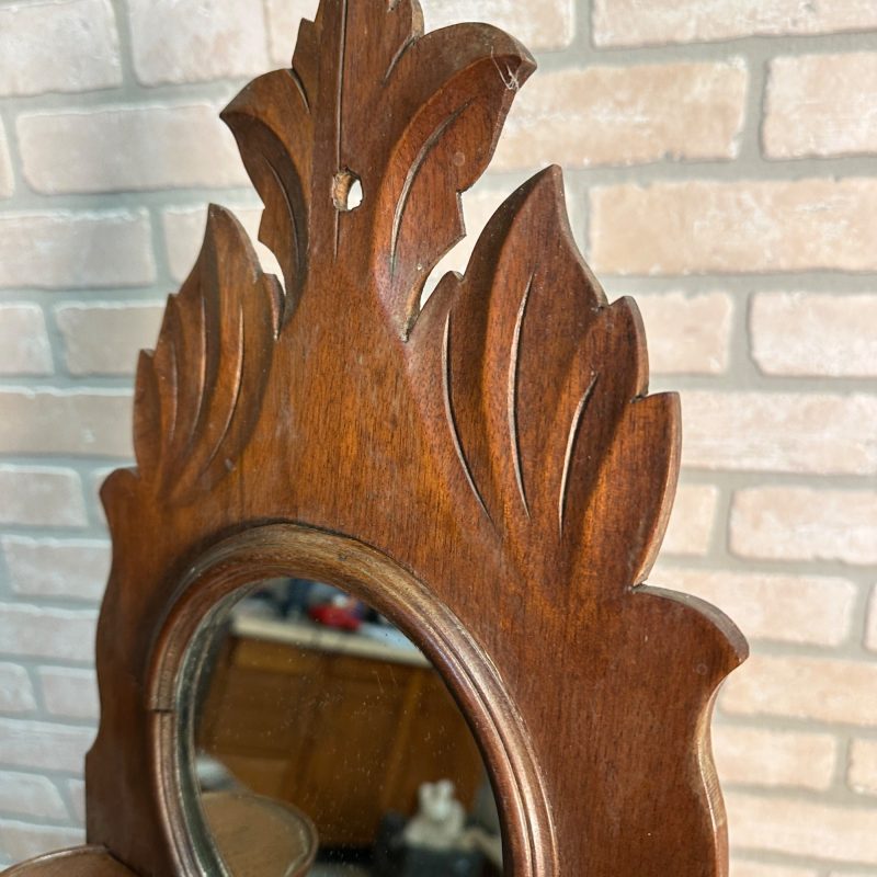 O3eF9lon_13.jpg Antique Wooden Wall Shaving Cabinet w/ Mirror Victorian Medicine Cabinet