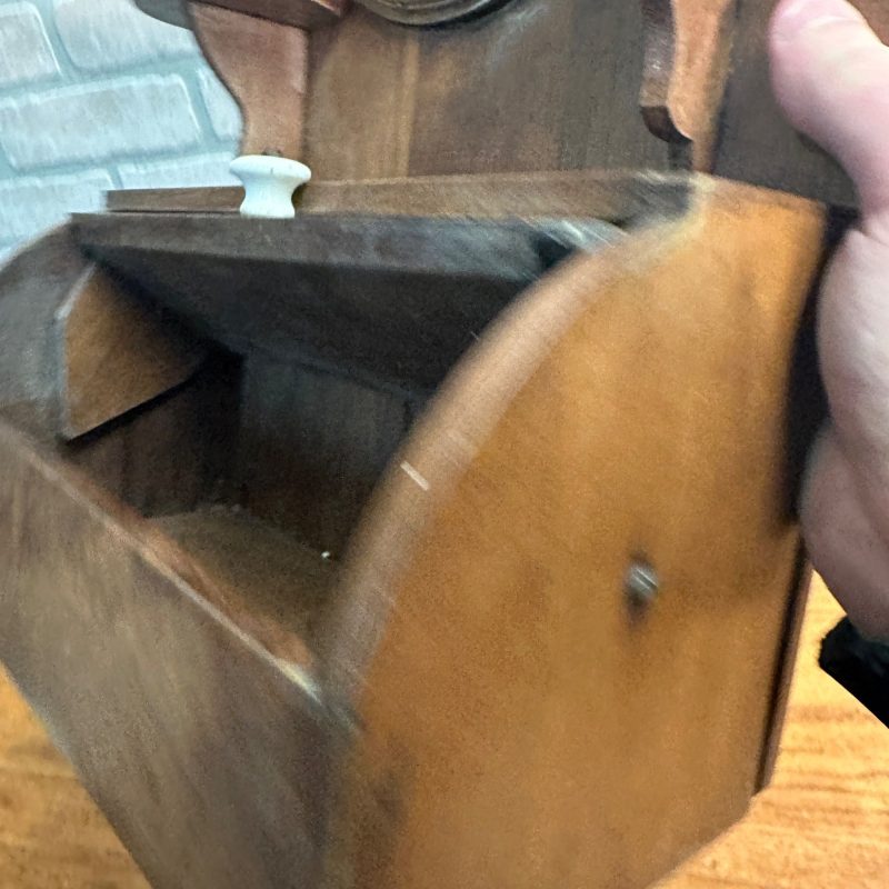 O3eF9lon_9.jpg Antique Wooden Wall Shaving Cabinet w/ Mirror Victorian Medicine Cabinet