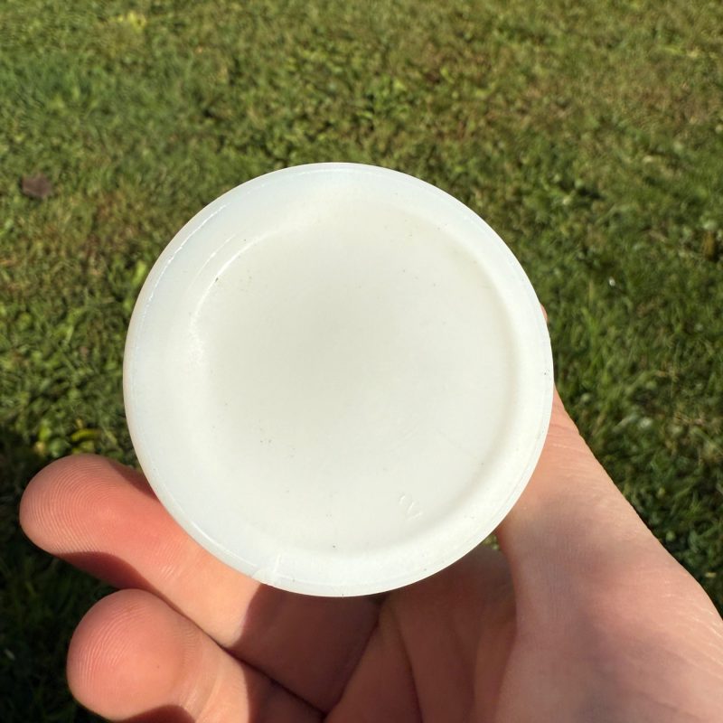 Vintage Miniature Milk Glass Hobnail Oil Kerosene Bedside Lamp Base