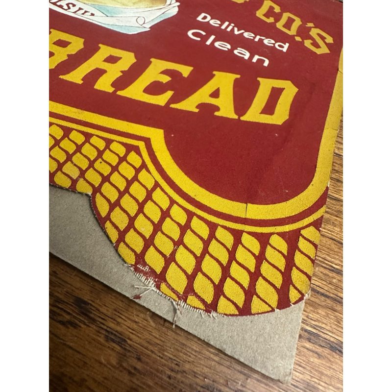 P44OzPRg_8.jpg Early 1900's Holsum Bread Cloth Pennant Advertising Banner Sign Superior Baking Co.