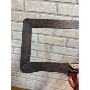 Antique American Folk Art Frame Carved Watermelon Oak Picture Frame