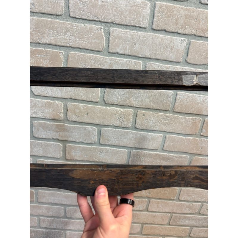 Antique American Folk Art Frame Carved Watermelon Oak Picture Frame