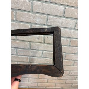 Antique American Folk Art Frame Carved Watermelon Oak Picture Frame