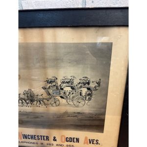 QTHPsCCm_6.jpg RARE Original 1890s Hebard Transportation Co. Chicago Framed Liutho Advertising Sign