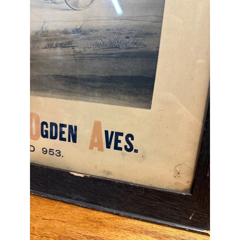 QTHPsCCm_7.jpg RARE Original 1890s Hebard Transportation Co. Chicago Framed Liutho Advertising Sign