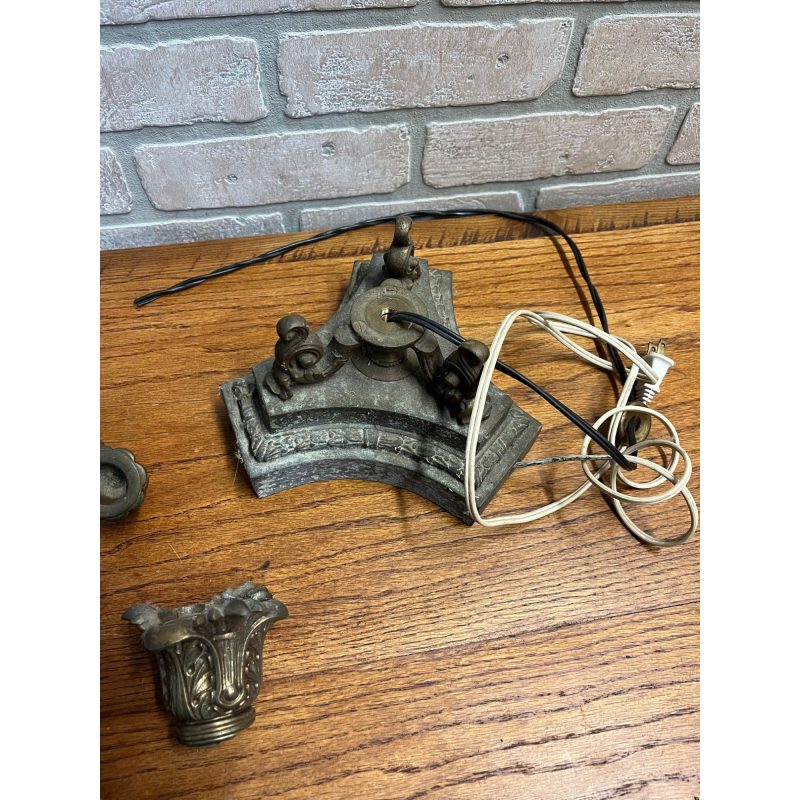 QTOClbEundefined_16.jpg Antique Neoclassical French Bronze Tall Candlestick Electric Lamp PARTS/REPAIR