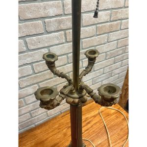 QTOClbEundefined_7.jpg Antique Neoclassical French Bronze Tall Candlestick Electric Lamp PARTS/REPAIR