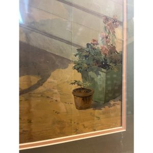 Early 1900s Columbia Bicycles Pope Mfg Co. Advertising Framed Litho SIgn Poster