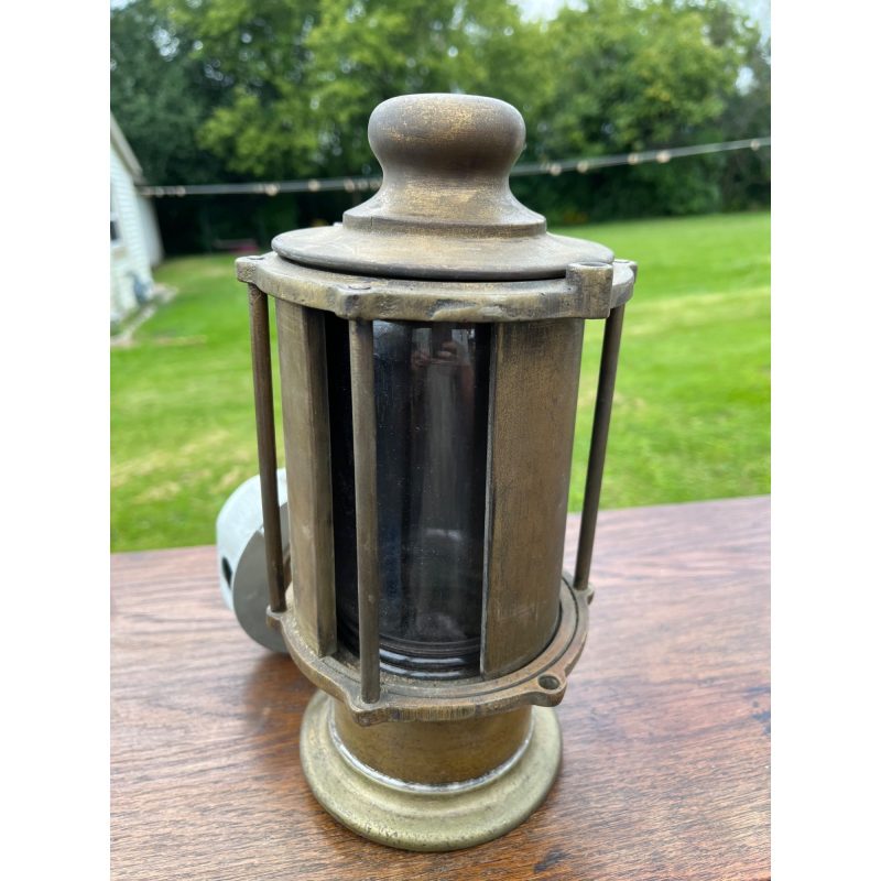 Rt2ZlxeN_2.jpg Antique Industrial Brass Nautical Ship's Lantern Wall Sconce CMW Co.