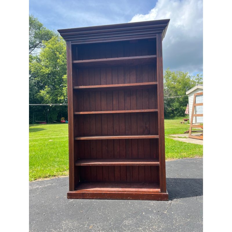 XJGacKCr_0.jpg Antique Primitive Style Bookshelf Display Bookcase Cabinet