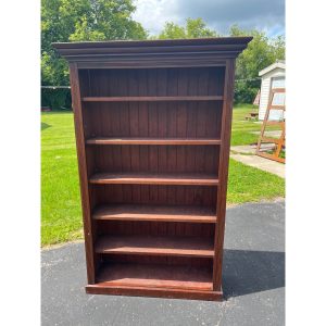 XJGacKCr_1.jpg Antique Primitive Style Bookshelf Display Bookcase Cabinet