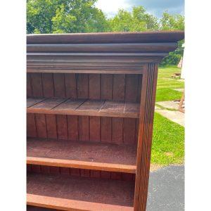 XJGacKCr_4.jpg Antique Primitive Style Bookshelf Display Bookcase Cabinet