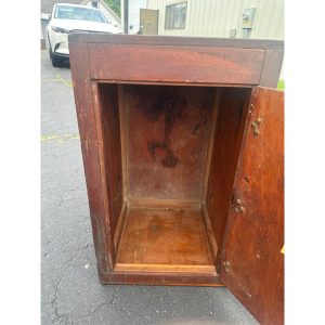 XKgRtQWW_7.jpg Vintage Early 1900s "Cold-O" Soda Fountain Wooden Cabinet Advertising Store Display