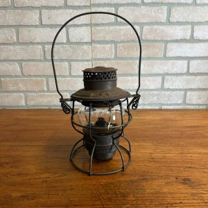 Chicago Milwaukee St Paul Railroad Adlake Kerosene Lantern Kero Clear Embossed Globe