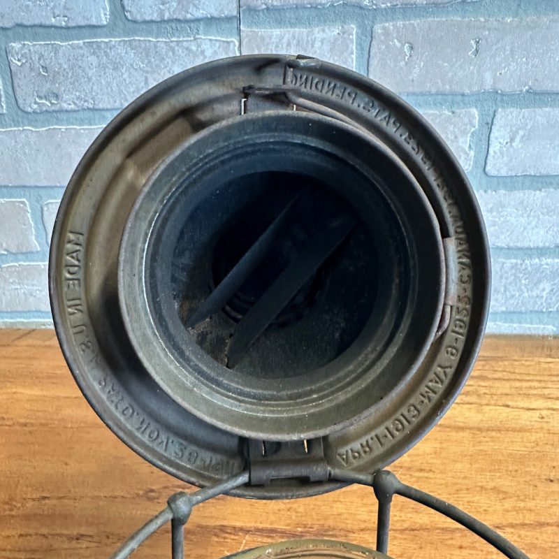 Chicago Milwaukee St Paul Railroad Adlake Kerosene Lantern Kero Clear Embossed Globe