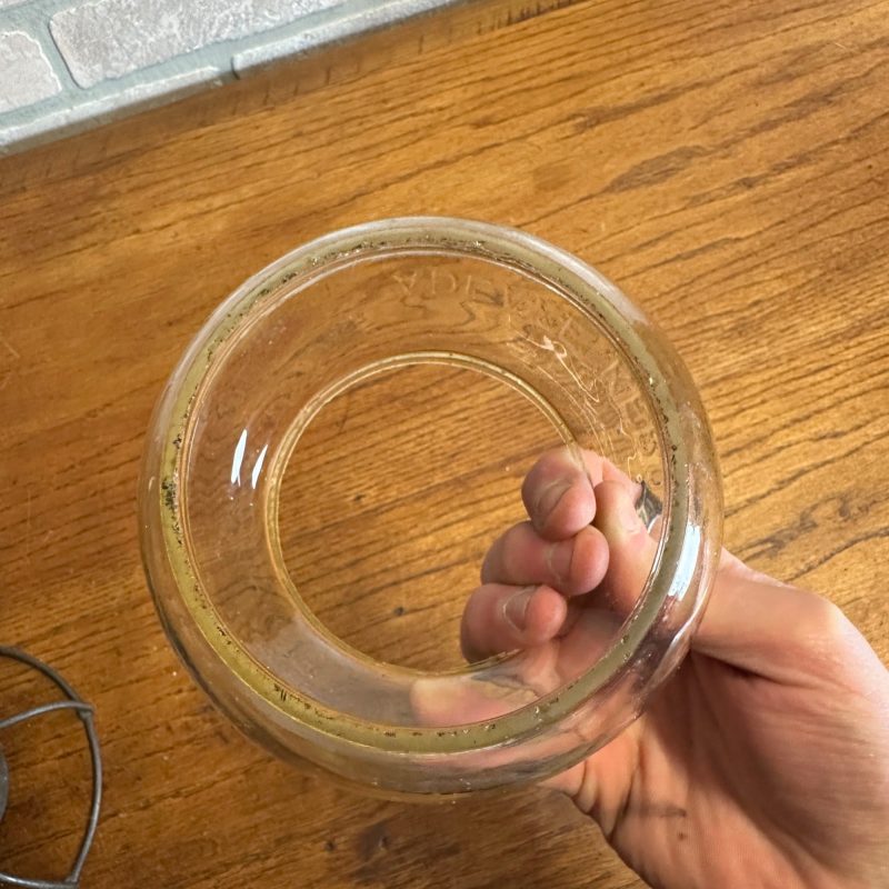 Chicago Milwaukee St Paul Railroad Adlake Kerosene Lantern Kero Clear Embossed Globe