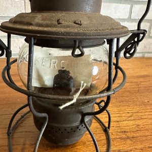 Chicago Milwaukee St Paul Railroad Adlake Kerosene Lantern Kero Clear Embossed Globe