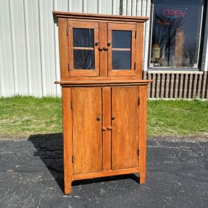 Antique Primitive Child's Stepback Hutch Farmhouse