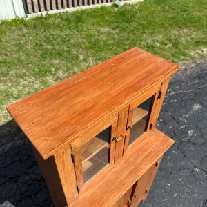 Antique Primitive Child's Stepback Hutch Farmhouse