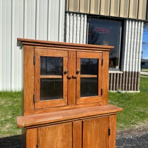 Antique Primitive Child's Stepback Hutch Farmhouse
