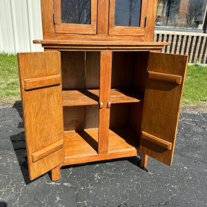 Antique Primitive Child's Stepback Hutch Farmhouse