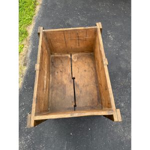 Antique Primitive 19th c. Bread Dough Trough Bin Table Farmhouse