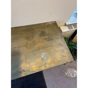 Vintage Gold Painted Wooden Side Entryway Table