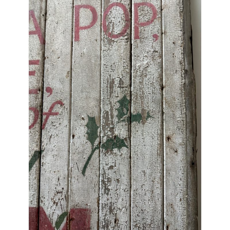 b400b24d-2cae-4609-8237-c34d9faae6a5_LP.jpg Antique Early 1900s Holly Dairy Ice Cream Painted Wooden Trade Sign Soda Store