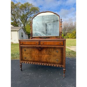 Vintage 1930s Art Deco Dresser w/ Mirror - Blackhawk Furniture Co.