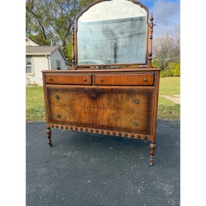 Vintage 1930s Art Deco Dresser w/ Mirror - Blackhawk Furniture Co.