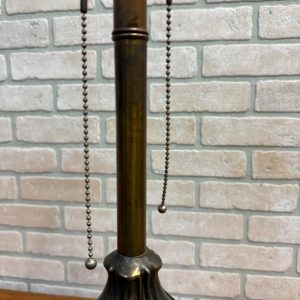 Antique Bronze Table Lamp Base Art Nouveau / Victorian Floral 30"