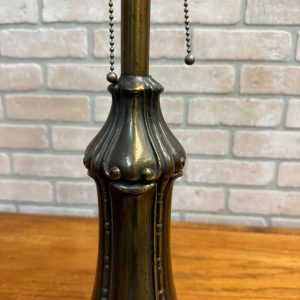 Antique Bronze Table Lamp Base Art Nouveau / Victorian Floral 30"