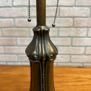 Antique Bronze Table Lamp Base Art Nouveau / Victorian Floral 30"
