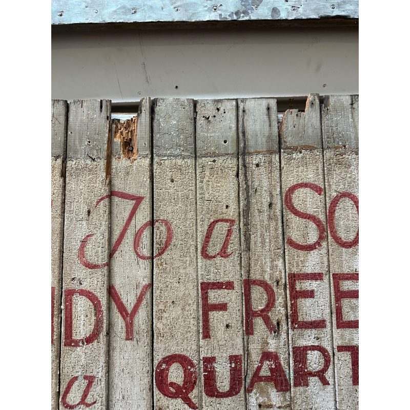 cd739d3b-c9d3-4d4f-838f-03fea1574b1a_LP.jpg Antique Early 1900s Holly Dairy Ice Cream Painted Wooden Trade Sign Soda Store