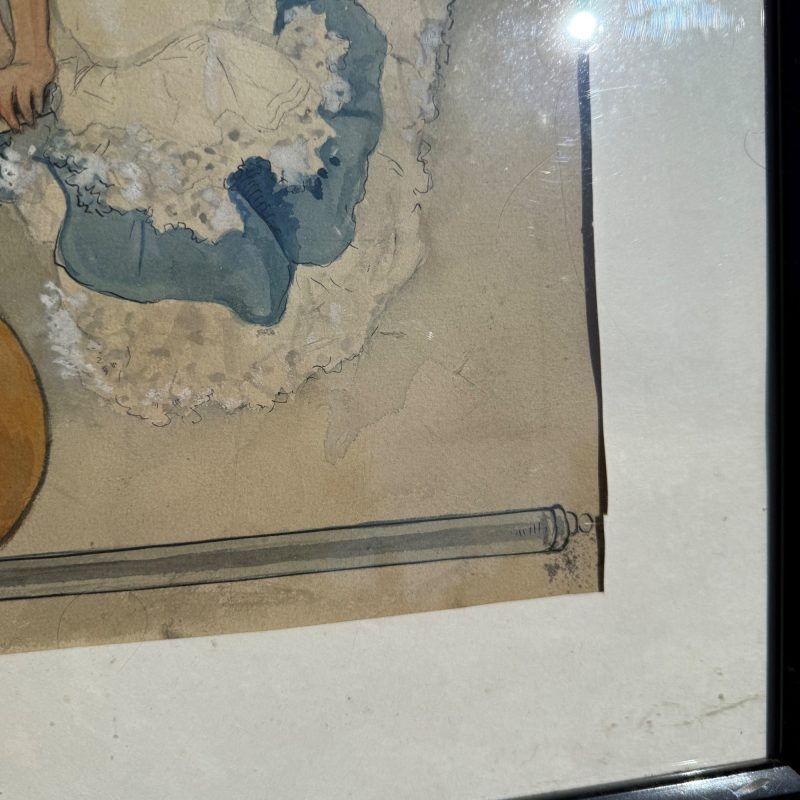 cnfZ1lHa_11.jpg Original 1930s Halloween Party Poster Artist Signed Antique Watercoloring Artwork