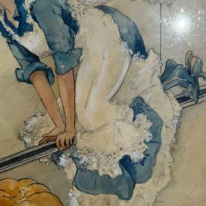 cnfZ1lHa_12.jpg Original 1930s Halloween Party Poster Artist Signed Antique Watercoloring Artwork