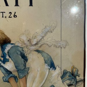 cnfZ1lHa_13.jpg Original 1930s Halloween Party Poster Artist Signed Antique Watercoloring Artwork