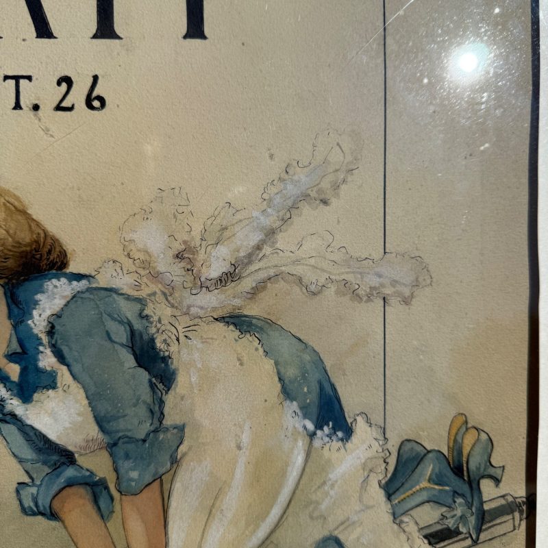 cnfZ1lHa_13.jpg Original 1930s Halloween Party Poster Artist Signed Antique Watercoloring Artwork