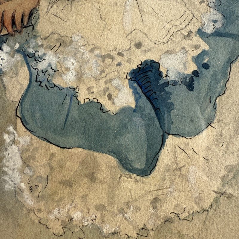 cnfZ1lHa_16.jpg Original 1930s Halloween Party Poster Artist Signed Antique Watercoloring Artwork