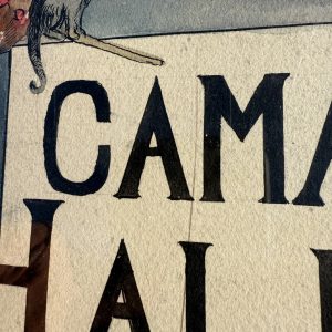 cnfZ1lHa_17.jpg Original 1930s Halloween Party Poster Artist Signed Antique Watercoloring Artwork