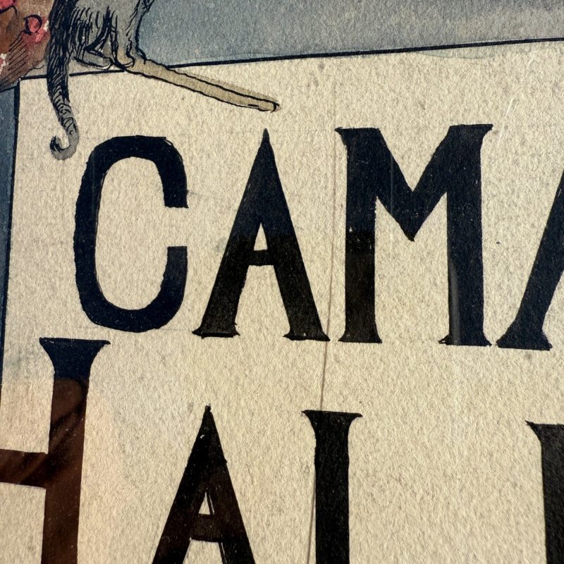 cnfZ1lHa_17.jpg Original 1930s Halloween Party Poster Artist Signed Antique Watercoloring Artwork