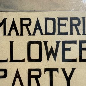 cnfZ1lHa_3.jpg Original 1930s Halloween Party Poster Artist Signed Antique Watercoloring Artwork