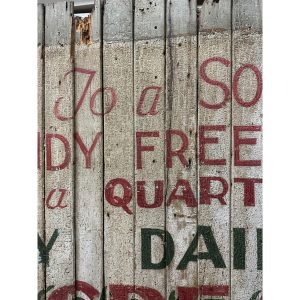 d9b418ad-5f92-4250-9510-02b06da462e0_LP.jpg Antique Early 1900s Holly Dairy Ice Cream Painted Wooden Trade Sign Soda Store