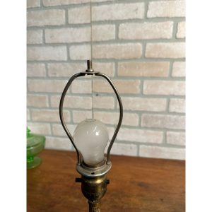 Rare Vintage 1920s HANDEL Signed Trellis Rose Glass Shade Desk Lamp